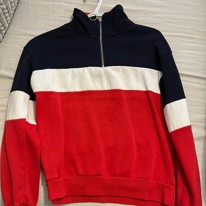Half-zip up from garage